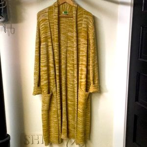 Anthropologie full length cotton sweater